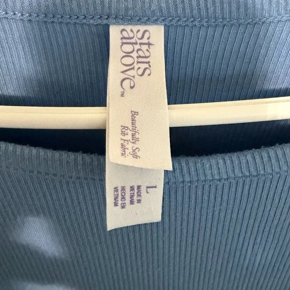 Stars Above Light Blue Long Sleeve Top - Picture 4 of 4